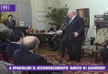 1991 – A Spadolini il riconoscimento “Amico di Sanremo”