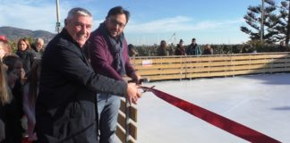 Diano Marina, inaugurata la pista di pattinaggio