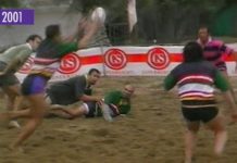2001 – Grande successo ad Arma di Taggia per il beach rugby