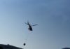 Ventimiglia, incendio sulle alture di Trucco: in azione Vigili del Fuoco e due elicotteri elicottero vigili del fuoco