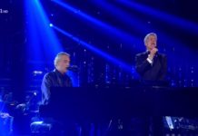 Standing ovation del Teatro Ariston per Bocelli-Baglioni