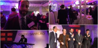 Festa di benvenuto della RAI per i giornalisti al Casinò di Sanremo