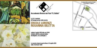 Bordighera, sabato all’Accademia Balbo la mostra di pittura degli artisti Ercole Lorenzi e Rosanna Biletta