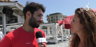 Bordighera, l’estate del bagnino Francesco Rao ai bagni Kukua