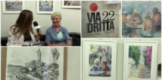 In “Via Dritta 22” gli acquerelli di Paola Reviglio raccontano Bordighera