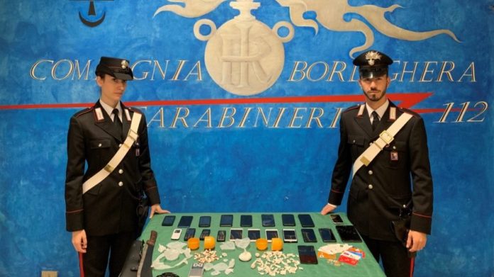 sequestro droga carabinieri bordighera