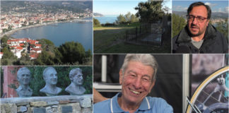 Diano Marina: un busto in bronzo di Felice Gimondi sul ‘suo’ capo Berta busto Gimondi diano marina