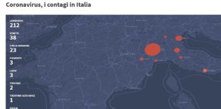 Coronavirus: la mappa aggiornata dei contagi registra il primo caso in Liguria mappa coronavirus