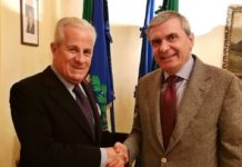 Imperia: ieri la visita di congedo del questore Capocasa al sindaco Scajola