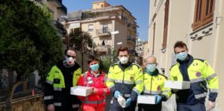 Imperia, dolci e gel disinfettante in omaggio alla Protezione Civile