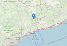 Lieve scossa di terremoto in Val Roya alle 13,39: la magnitudo è di 2,2 gradi
