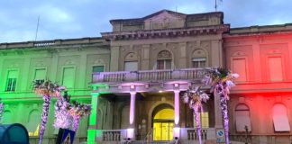 Coronavirus, l’ospedale Borea di Sanremo si tinge con i colori della bandiera italiana. Biancheri: “Un piccolo ma forte gesto” ospedale borea sanremo