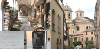 Pieve di Teco ai tempi del coronavirus, anche i portici sembrano tristi