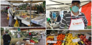 La pioggia non ferma la voglia di ripartire degli ambulanti di Arma: riparte il mercato del lunedì con i banchi degli alimentari