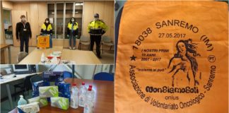 Guanti e gel per i Volontari Sanremo donati dalla onlus ‘Non Siamo Soli’ nonsiamosoli onlus