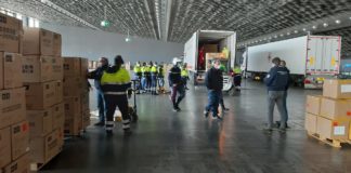 Iniziato lo sbancamento del primo lotto di 3 milioni di mascherine che sarà distribuito ai cittadini liguri