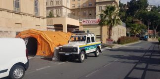 Emergenza coronavirus: il pronto soccorso di Sanremo diventa dedicato ai pazienti covid-19 tenda triage pronto soccorso sanremo