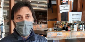 I bar di Sanremo si adeguano alle norme di protezione. Fabrizio Rossi: “Niente soldi della cassa integrazione per i miei dipendenti, spero che questo sacrificio non sia stato vano”