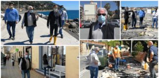 Imperia, al via la Fase 2: sopralluoghi del sindaco Scajola in città e nei cantieri aperti