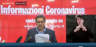 Coronavirus, firmata nuova ordinanza regionale. Toti: “Consentiti spostamenti in Provincia per spesa, cibo take away o per passeggiate”