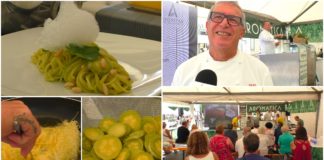 La star di Gambero Rosso Channel Igles Corelli ad Aromatica 2020: spinosini fritti e risottati, trombette, pinoli e aria di mentuccia