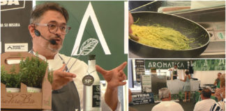 Chef Roberto Franzin stupisce Aromatica con una pasta al pesto speciale