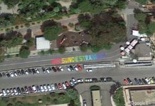 “Nessuno è straniero”, ecco la nuova iniziativa delle Sardine: una scritta di trenta metri per tre sulla passeggiata di Sanremo sardine ponentine sanremo