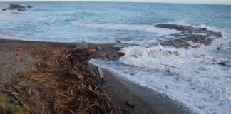 Bordighera, bonifica delle spiagge in via di ultimazione a seguito del maltempo di inizio ottobre
