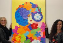 Sanremo, il quadro “I fiori della felicitĂ ” dell’artista Houda Bakkali verrĂ esposto al Museo del Fiore