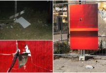 Ventimiglia: atti vandalici, danneggiate le opere dell’artista Andrea Iorio