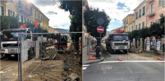 Diano Marina, al via i lavori di risistemazione di Corso Roma: nuovi marciapiedi, sostituzione delle aiuole e integrazione dell’illuminazione pubblica lavori diano marina