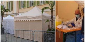 Sanremo: oggi 150 tamponi sugli operatori Rai, tutti negativi tende covid sanremo