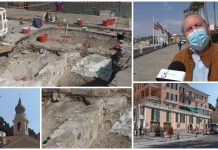 Dagli scavi a Borgo Peri emergono le antiche mura della cittĂ : sarebbero i resti di una batteria costiera scavi borgo peri