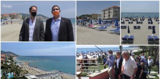 A Diano Marina conclusi i lavori di ripascimento della spiaggia di Borgo Paradiso. Toti: “Intervento che migliora la difesa della costa e rende più bello il litorale” diano ripascimento spiaggia