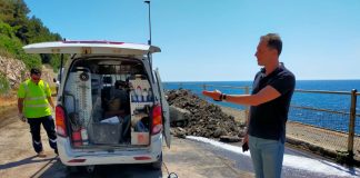 Nuova rottura del Roja all’inizio dell’Incompiuta, il vicesindaco di Diano Marina Za Garibaldi: “Acquedotto colabrodo, i tecnici sperano di riuscire a riparare nel giro di qualche ora”