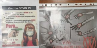 Bordighera: manifesti no vax all’ingresso dell’ospedale Saint Charles