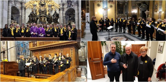 coro "conClaudia" Imperia in Vaticano