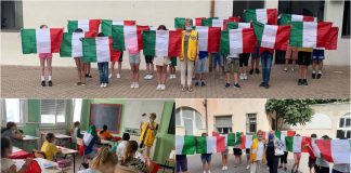 Diano Marina: il Lions Club dona la bandiera italiana alle classi quinte della scuola primaria e tre alberi per la tutela dell’ambiente all’Istituto Comprensivo bandiere italia alunni diano marina