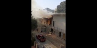 Bordighera, incendio nell’asilo in costruzione di via Napoli incendio asilo bordighera
