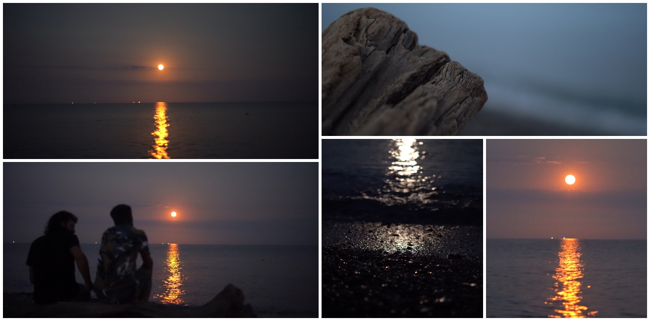 La superluna del cervo dal Mar Ligure La superluna del cervo dal Mar Ligure