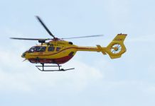 Pontedassio, incidente auto-moto sulla statale: scooterista ferito trasferito al Santa Corona elisoccorso grifo