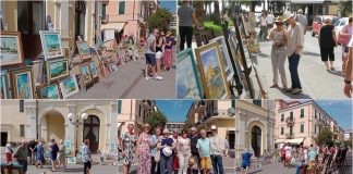 Diano Marina, al via questa mattina la mostra di pittura collettiva “a cielo aperto” mostra a cielo aperto diano marina