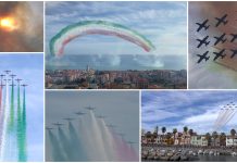 Volando sulle note del mare: le Frecce Tricolori incantano i cieli di Riva Ligure e Santo Stefano frecce tricolori