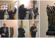 ‘Mossi dal vento’: inaugurata oggi la scultura donata dall’artista Elio Lentini a Provincia e Prefettura mossi dal vento opera