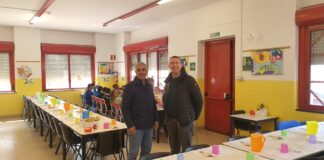 Bordighera, gli amministratori comunali Gnutti e Sorriento a pranzo alle scuole Rodari per verificare la bontà dei pasti serviti
