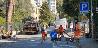 Bordighera, in via Vittorio Veneto un nuovo attraversamento pedonale rialzato
