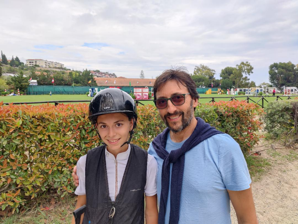 Camilla Rossi con papà Fabrizio