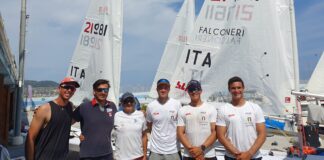 La squadra olimpica di vela in allenamento a Diano Marina club del mare diano marina