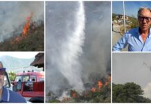 Terzo giorno per l’incendio che molla il colpo su Verezzo ma attacca Ceriana: parola ai sindaci