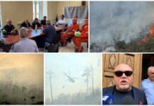 Vertice per far fronte all’incendio a Ceriana: stanotte saranno 15 le famiglie sfollate